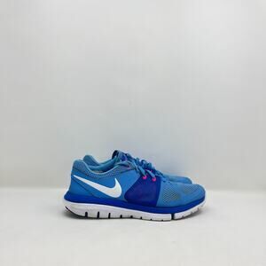 Nike Flex Experience Run Blue Pink Lightweight Running Shoes Women's Size 6.5
